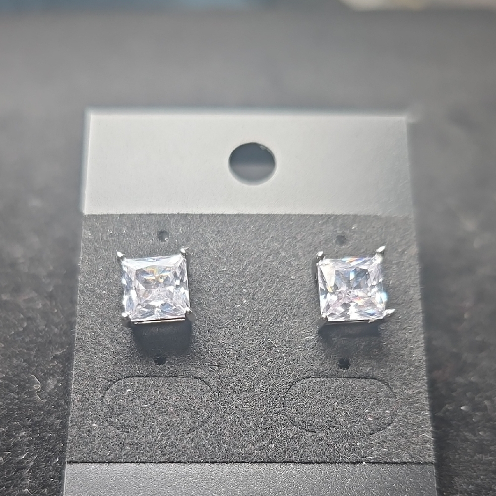 Classic Elegant Silver Stud Earrings